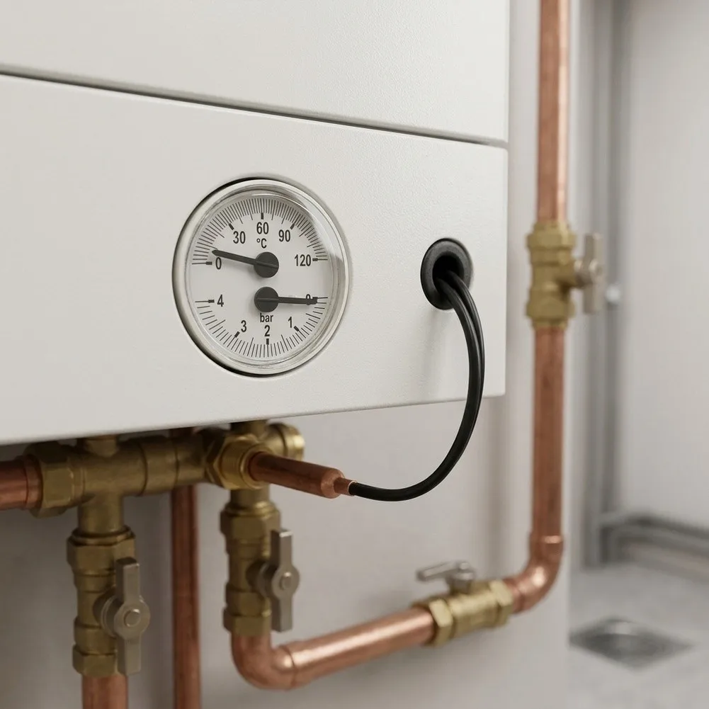 For Standard Gas Water Heaters Boiler Pressure Gauge For Home Heating Maintenance Wall-mounted Boiler Pressure Solution
