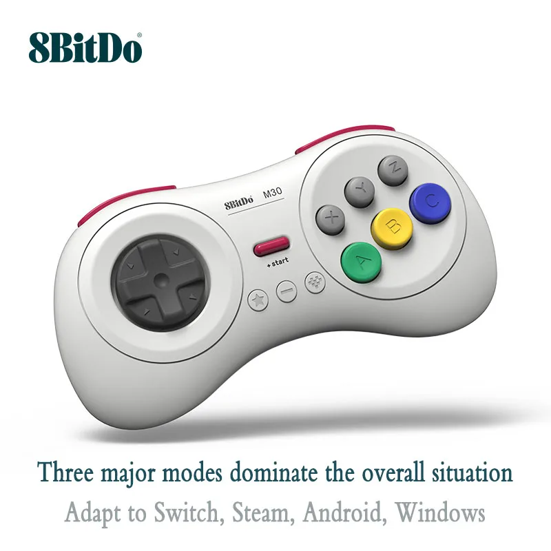 8BitDo M30 Bluetooth Gamepad Game Controller for Sega Genesis Mega Drive Style for Nintend Switch Steam Android Windows