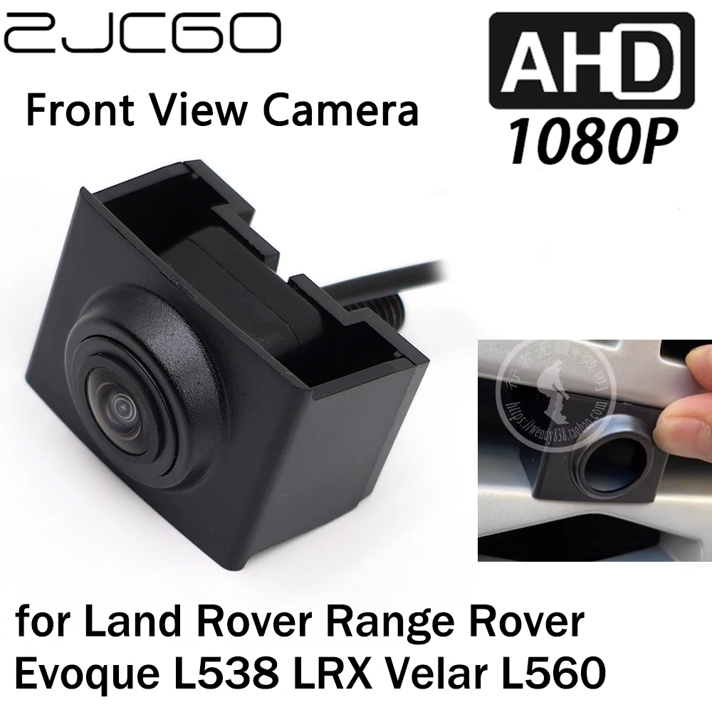 

ZJCGO Car Front View LOGO Parking Camera AHD 1080P Night Vision for Land Rover Range Rover Evoque L538 LRX Velar L560