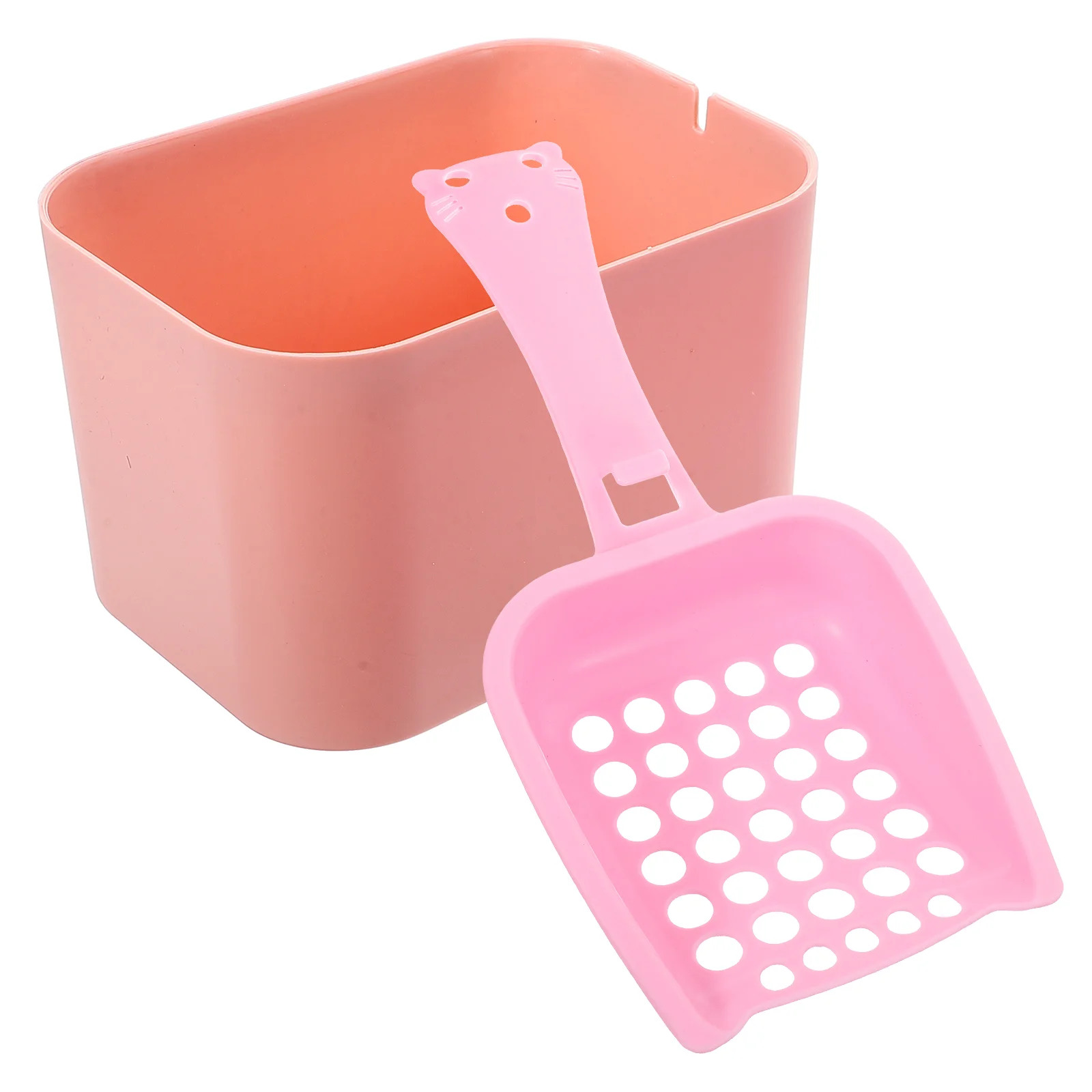 

Cat Litter Set Plastic Cleaning Tools Plastic Cat Litter Scoop Bucket for Pets Efficient Sand Leakage Reusable