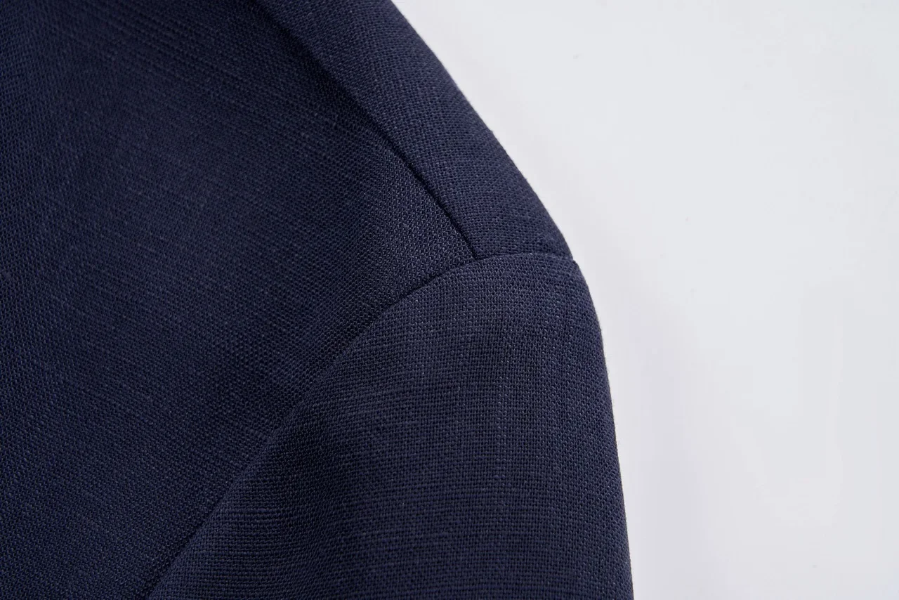 Herren Leinen Blazer Leichte Sommerjacke Unstrukturiert Smart Casual Atmungsaktiv Kühlend Lyocell Resort Stil Stiller Luxus Eleganter Mantel Sonnenschutz Urlaub Strand Viskose Mischung Oberbekleidung Büro Reise Freizei – Detail 36
