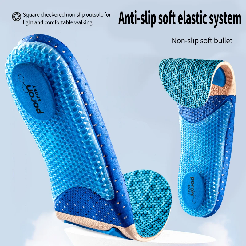 Plantillas ortopédicas de silicona para zapatos, plantilla deportiva absorbente de golpes para pies, soporte para arco, suela de zapato para fascitis Plantar