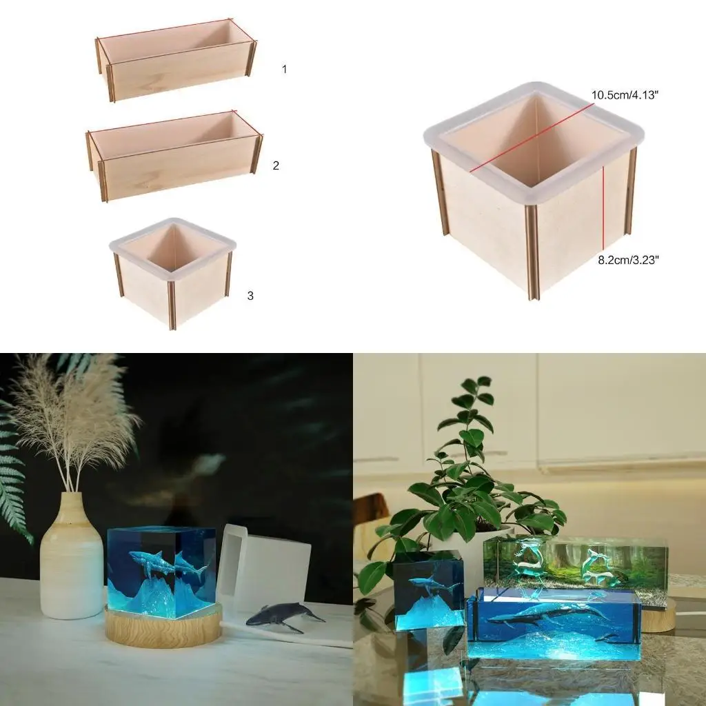 

P9FE прямоугольник Силиконовый пальцаскую плесень DIY Сделайте эпоксидную смолу ювелирные украшения