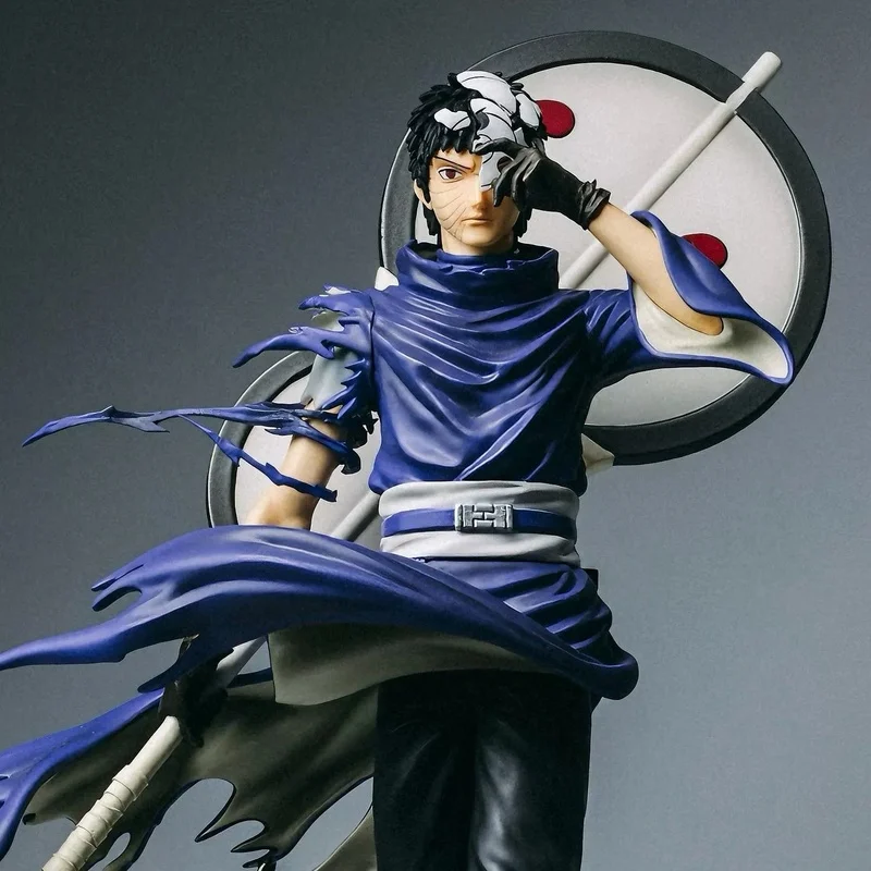 23CM Naruto Ten Years of Perseverance with Earth Uchiha Double Headed Interchangeable Anime Model Statue Ornament