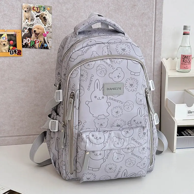 

BOMO High Capacity Backpacks for Ladies Fashion Kawaii Cartoon Womens Backpack Lightweight, Casual Versatile Print Female Bag