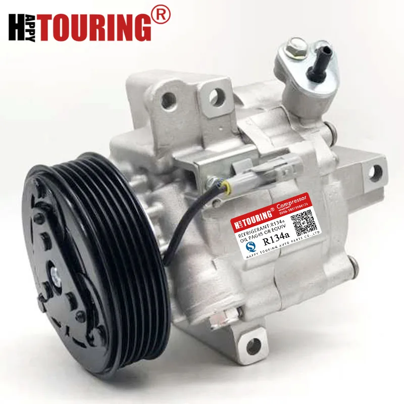 Compressor AC DKV-06R 883100 H010 88310-0H010 883100 H020 883100 -H020 6453.RJ 6453RJ 6453RK Para Peugeot 107 Citroen C1 Toyota Aygo