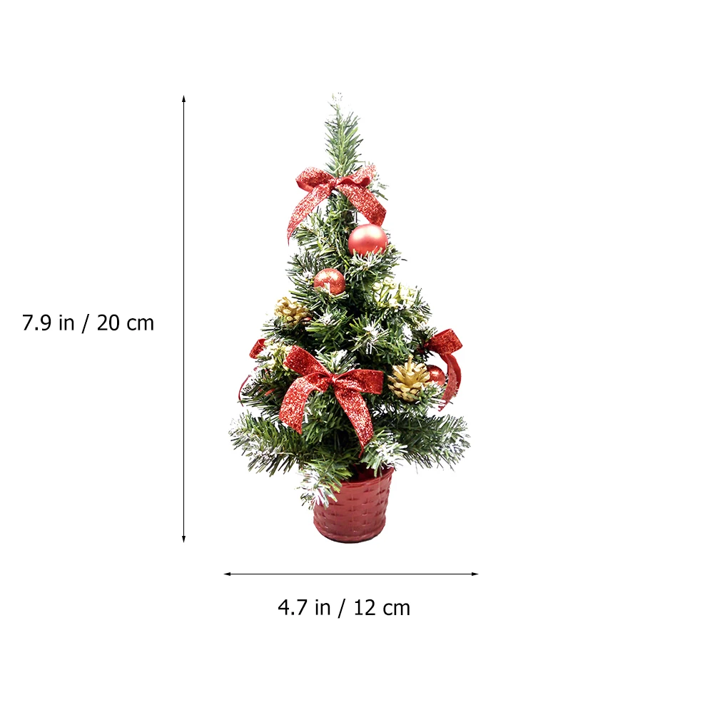 

Mini Christmas Tree Adorable Table Ornament Xmas Decoration Home Party Decorative