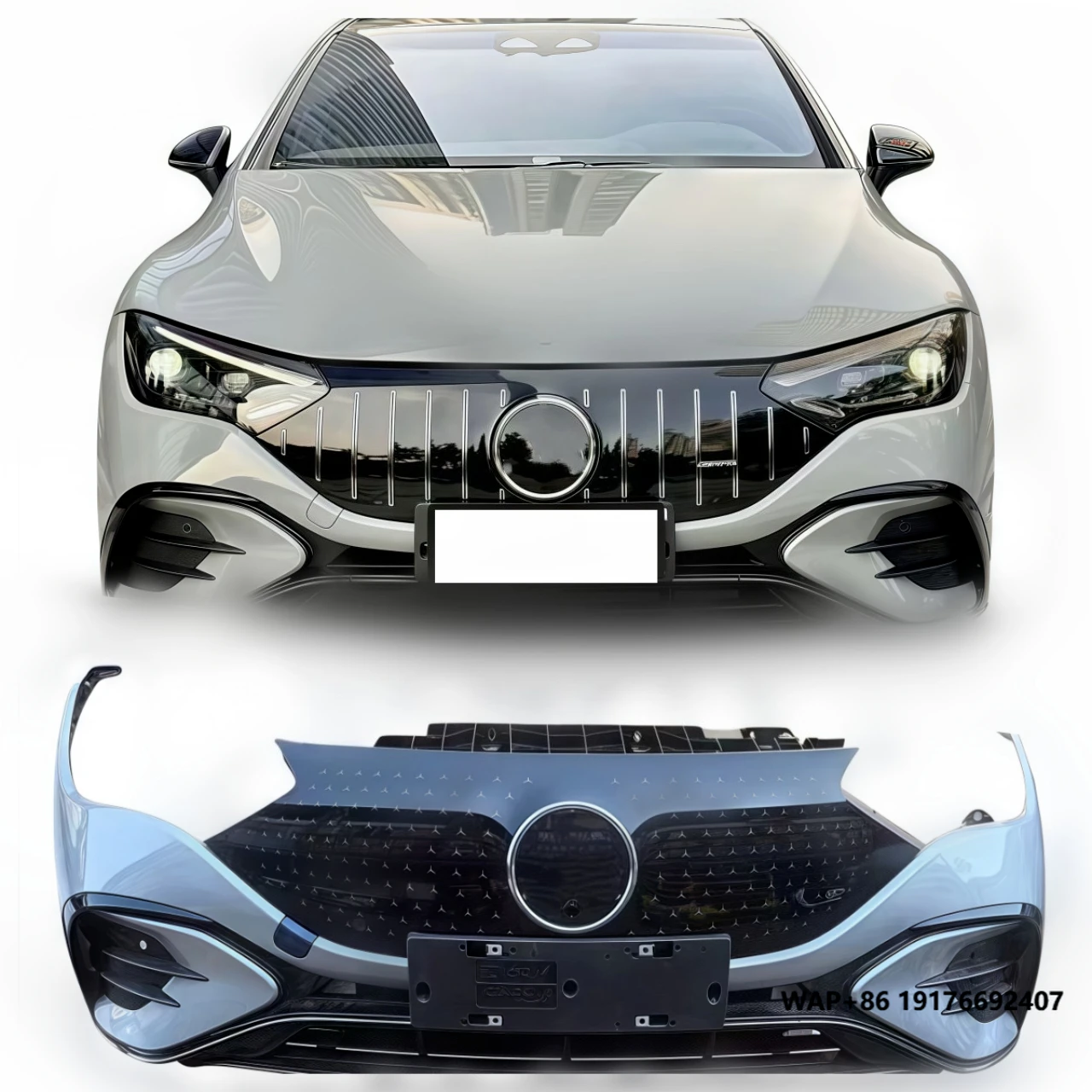 

For Mercedes Benz EQE V295 front bumper 22 year car front body assembly V295 model kit assembly