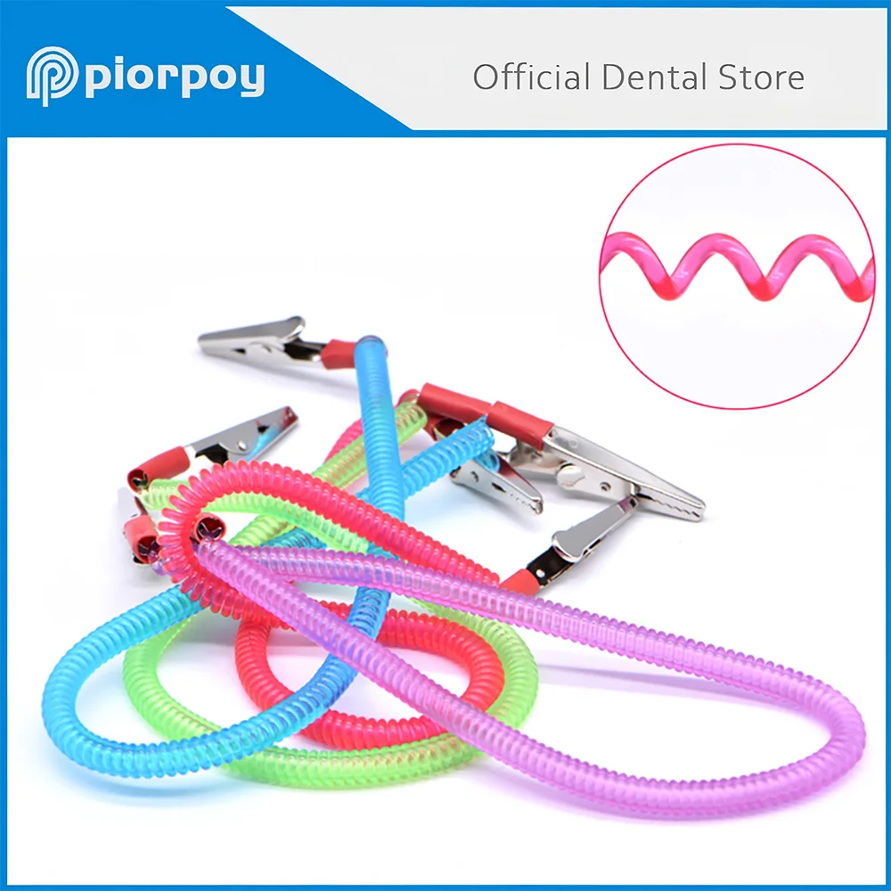 PIORPOY 1/4Pcs Dental Plastic Scarf Bib Clip Elastic Scarf Clip/Napkin Holders/Spring Rope Dentist Lab Tools Dropship