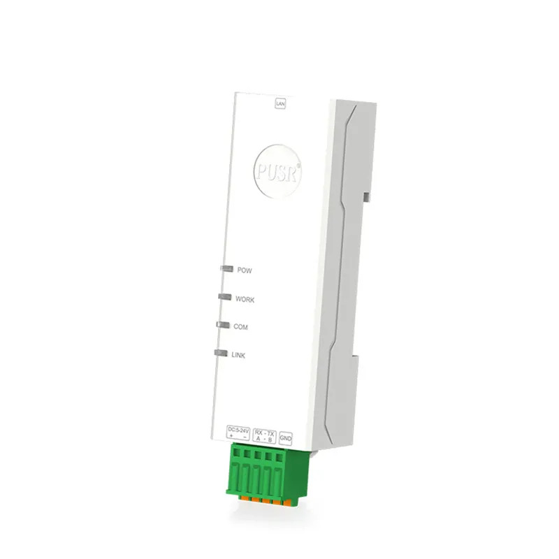PUSR"Lipstick‘’Size Din Rail Serial RS485 RS232 to Ethernet server Modbus RTU to TCP Gateway Edge Computing MQTT USR-DR132/134