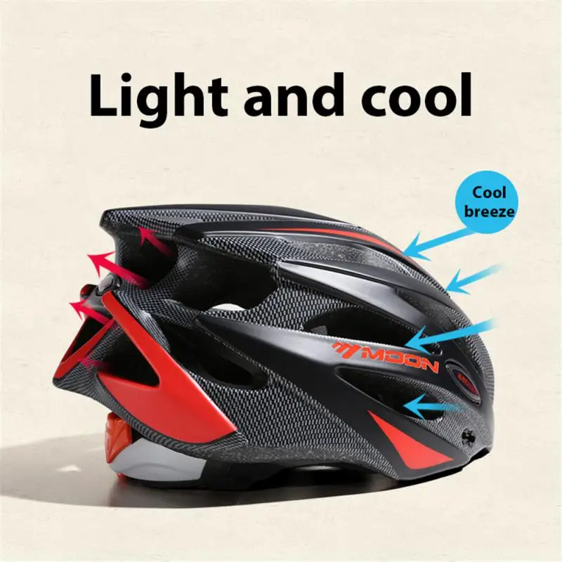 Riding Cycling Helmet Moon Ultralight Durable Low Wind Resistance Breathable Road Mountain Bike Helmet Helmet