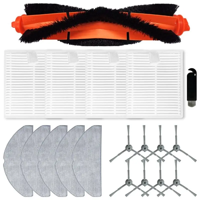 

A74E-For Lubluelu L20 Robot Vacuum Replacement Main Side Brush HEPA Filter Mop Pads Spare Parts Accessories