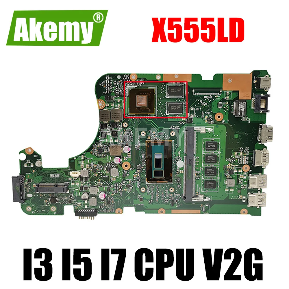 

X555L A555L K555F F555L Материнская плата ASUS X555LD X555LP X555LB X555LN X555LI X555LF X555LJ X555LDB материнская плата для ноутбука i3 i5 i7