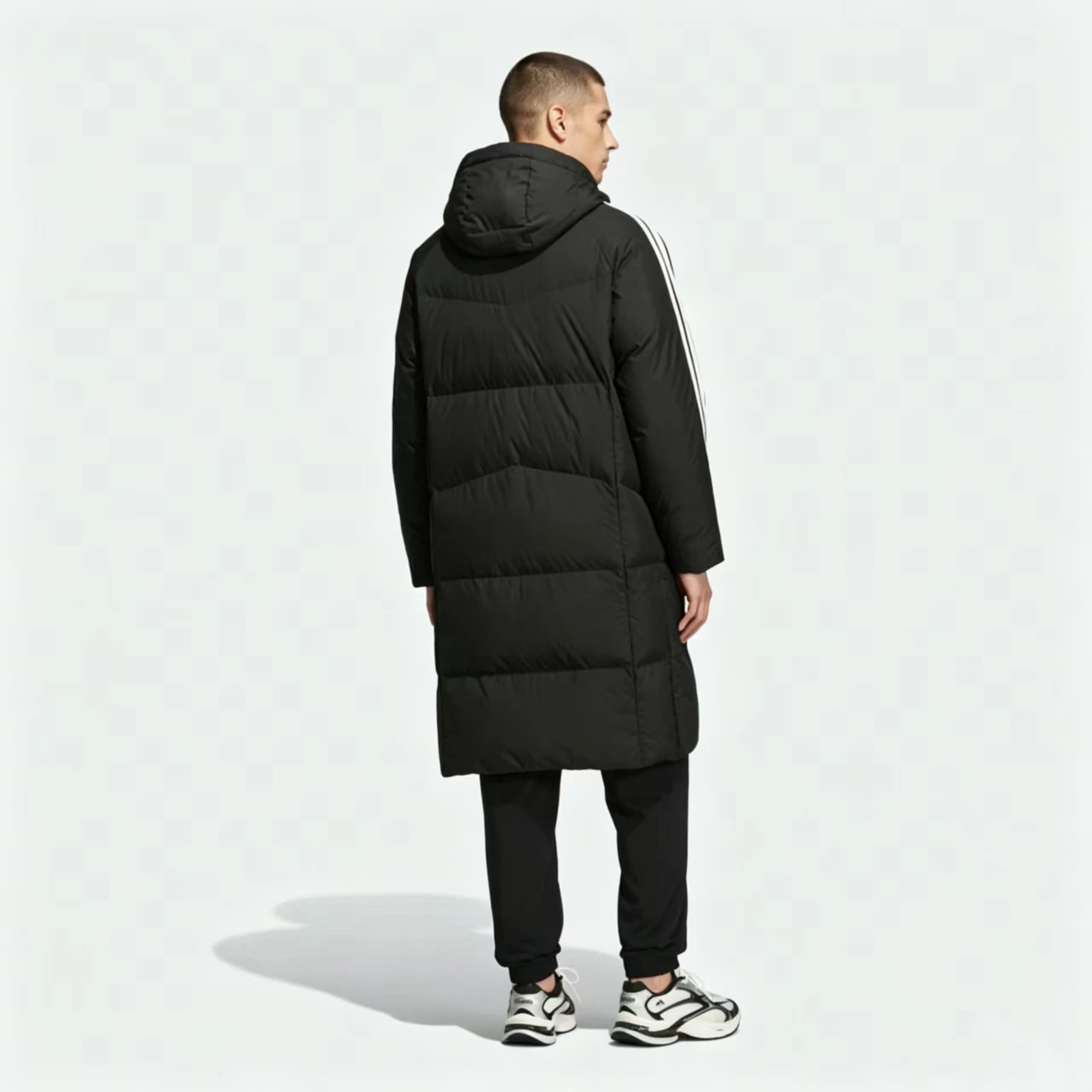Adidas Unisex Mid-Length down Jacket Winter Outdoor Windproof Warm KC2498 Long- Sleeve Upper Apparel for Men And Women