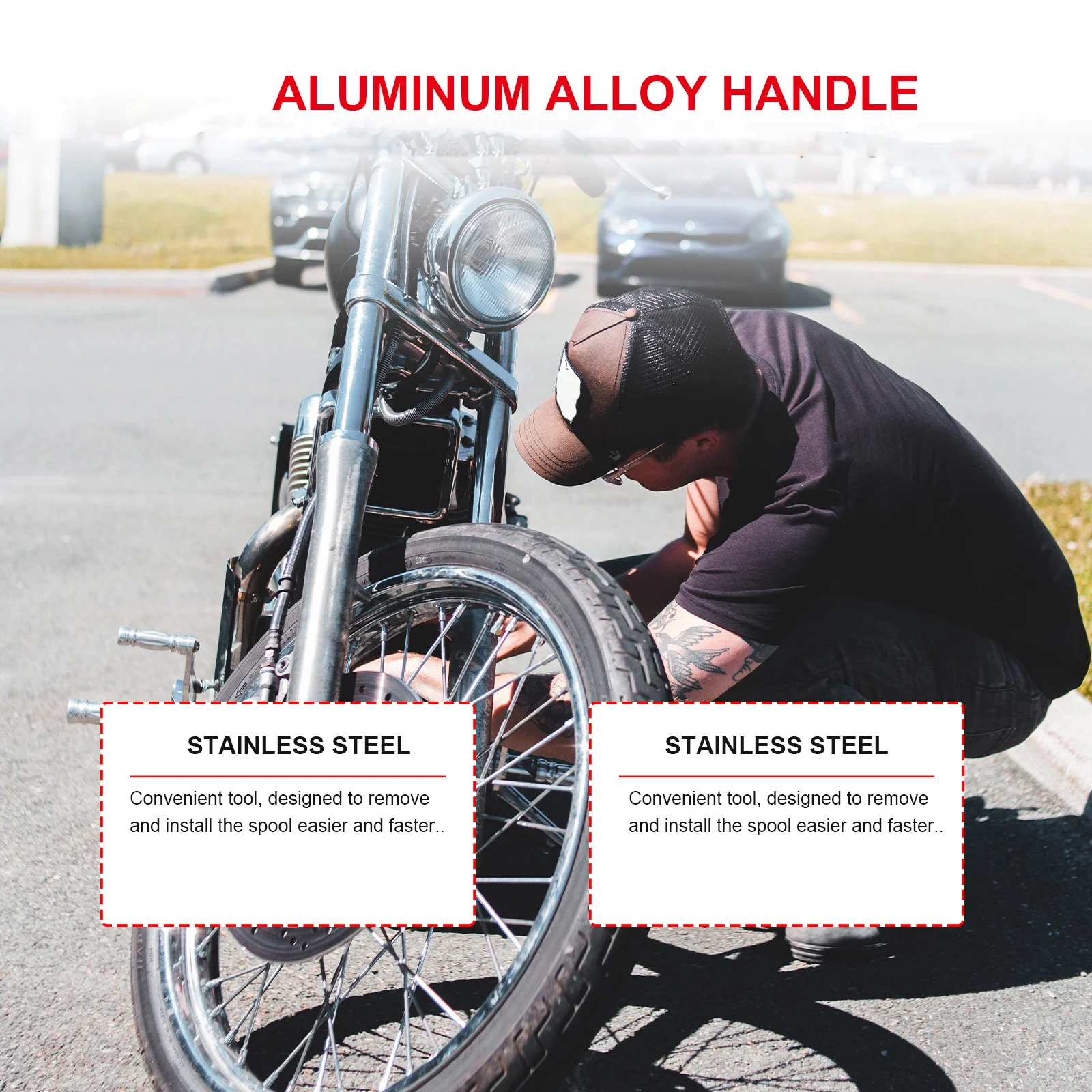 

6Pcs Dual Head Core Detach Tool Air Conditioning Spool Remover Durable Efficient for Various Vehicles Dual Head Core Remover