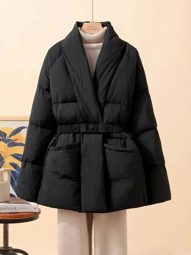 

Новая модная женская хлопковая куртка-пальто для весеннего сезона, теплая, стандартной длины