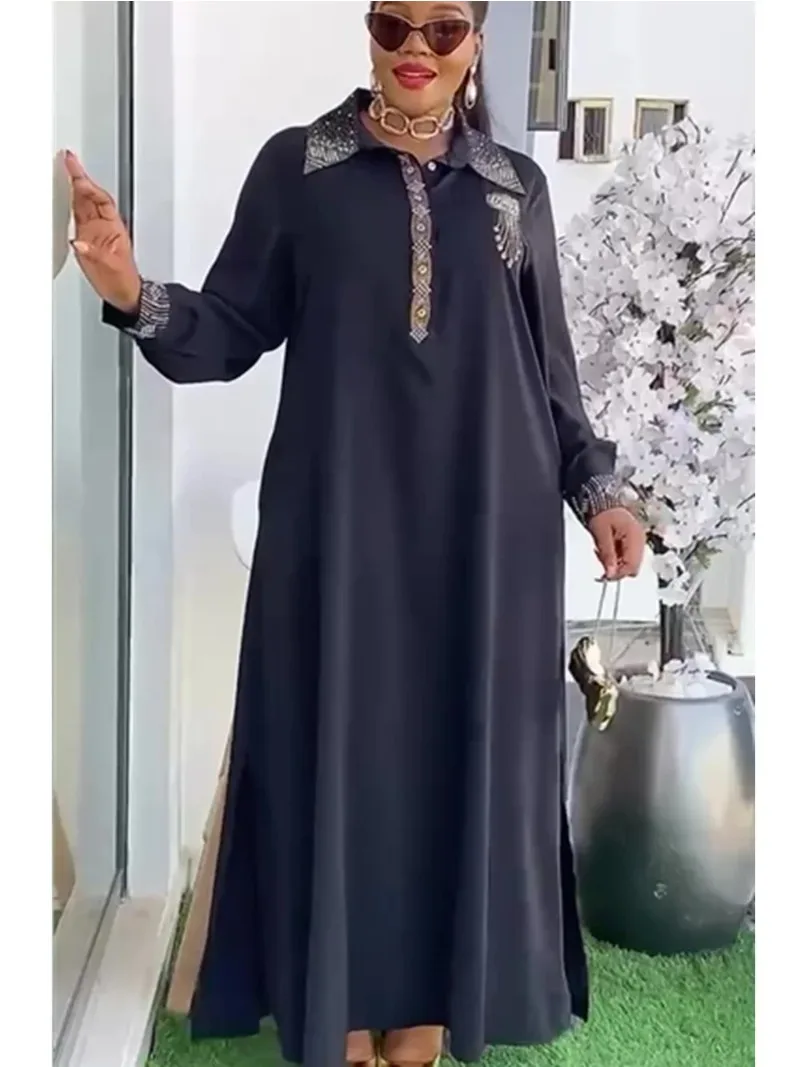 Plus size vestidos de festa africanos para as mulheres 2025 nova moda verão chiffon vestido de noite roupas elegantes muçulmano maxi vestido longo