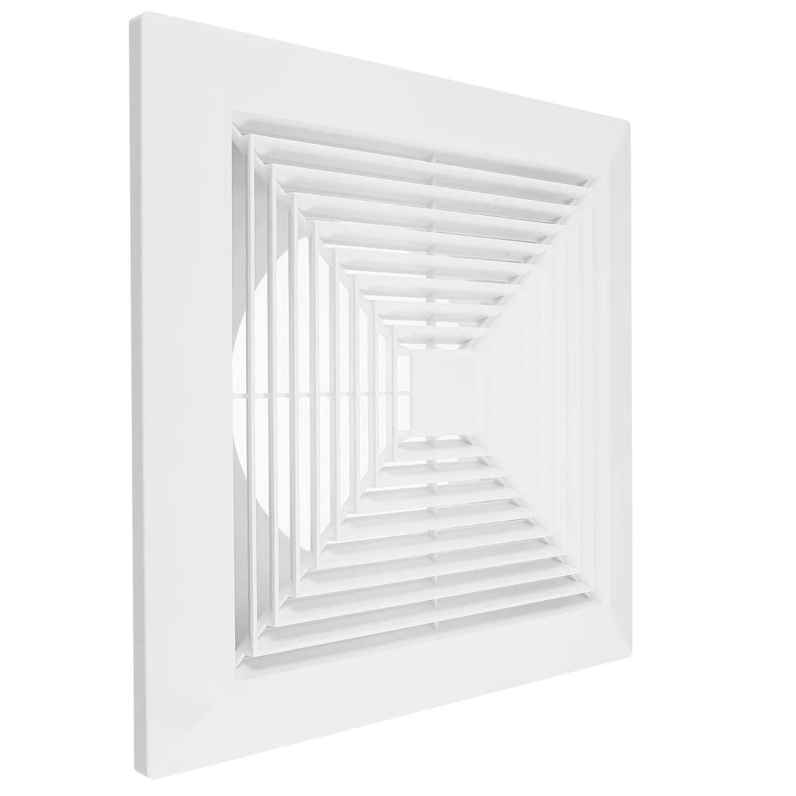 13.4x13.4 Inch Square Ceiling Diffuser with Spring Buckle Panel - Modern Bathroom Vent Cover Replacement for Exhaust Fan Air
