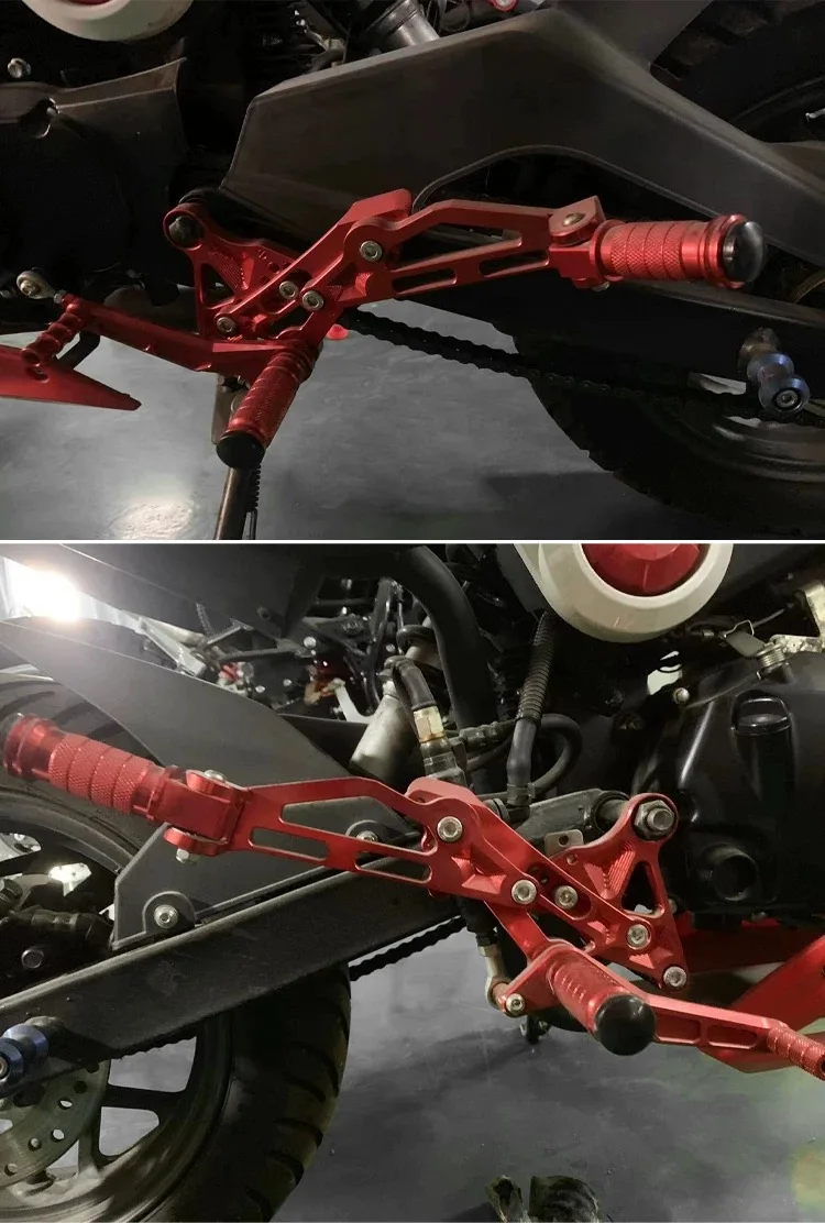 Motorcycle CNC Adjustable Rearsets Foot Rest For HONDA GROM MSX125 2013-2015 Foot Rest