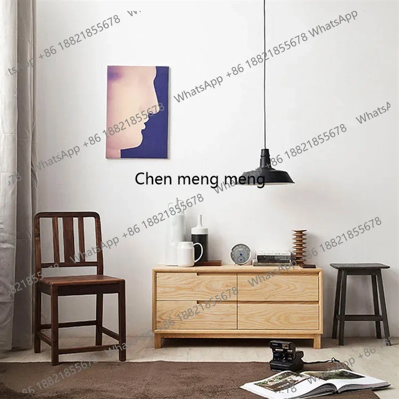 

Four chest cabinets, solid wood storage cabinets, bedroom, living room against the wall, lockers, modern simplicityJJ