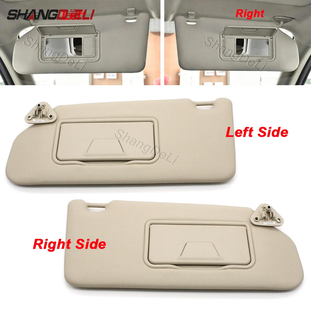 1Pc For Mitsubishi Outlander Car Interior Sun Visor With Vanity Mirror