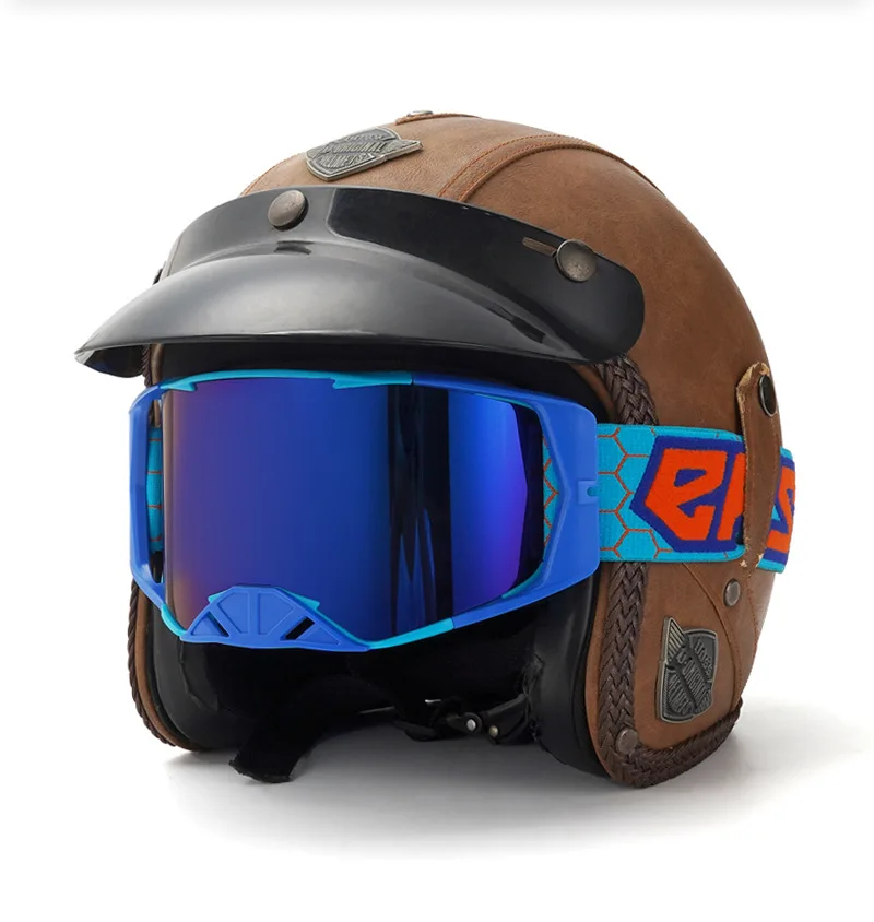 Motorcycle Cross‑Adventure Off‑Road Goggles, Dust‑Resistant Wind‑proof Motocross Dirt Bike Enduro Helmet‑Compatible Eyewear