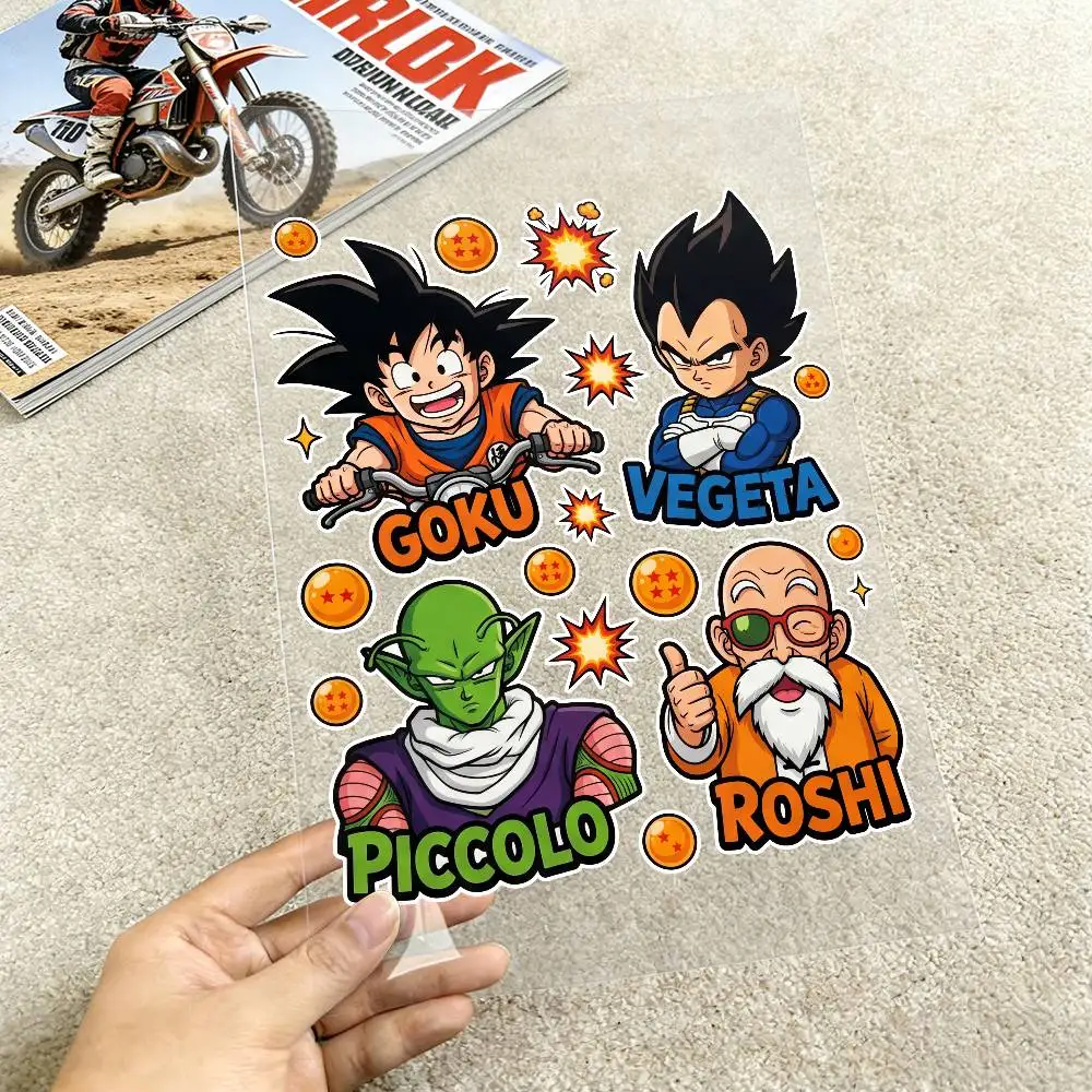 

DRAGON BALL GOKU Motorcycle Reflective Stickers Waterproof Decals for Helmet Scooter Fuel Tank Toolbox Racing