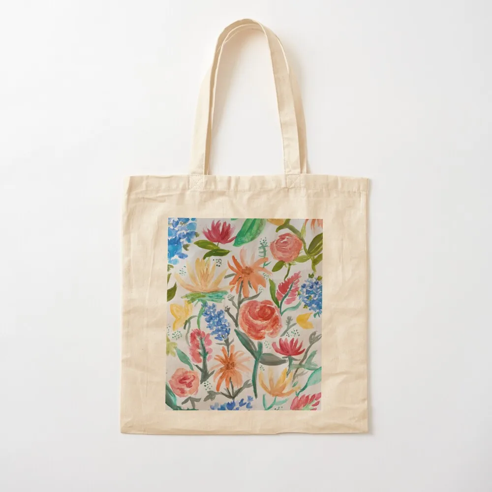Watercolor Flowers Tote Bag tote bag Women's tote bag Women's Gift
