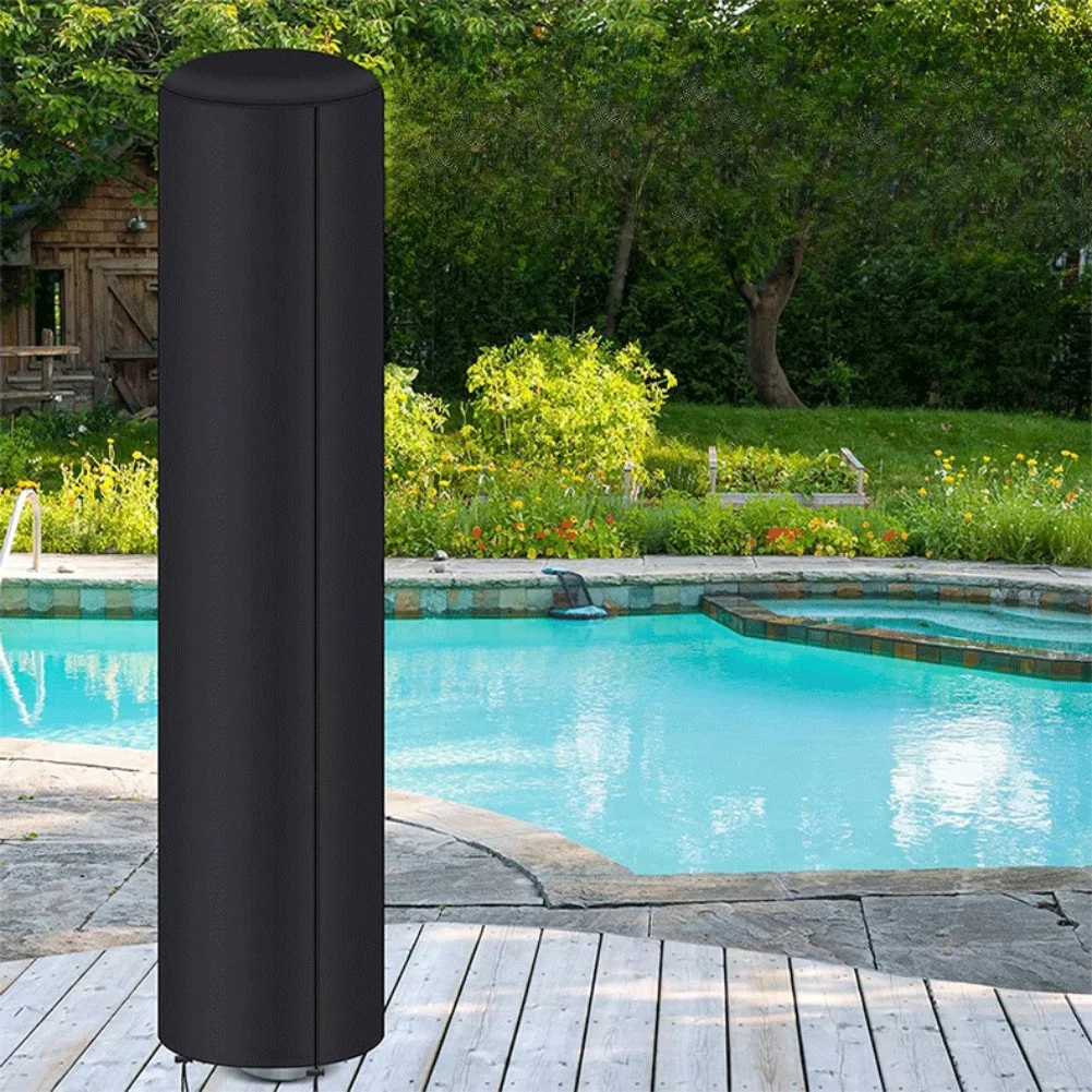 

Heavy Duty 420D Waterproof Solar Shower Cover for Outdoor Use with UV Protection and Adjustable Drawstring Fit