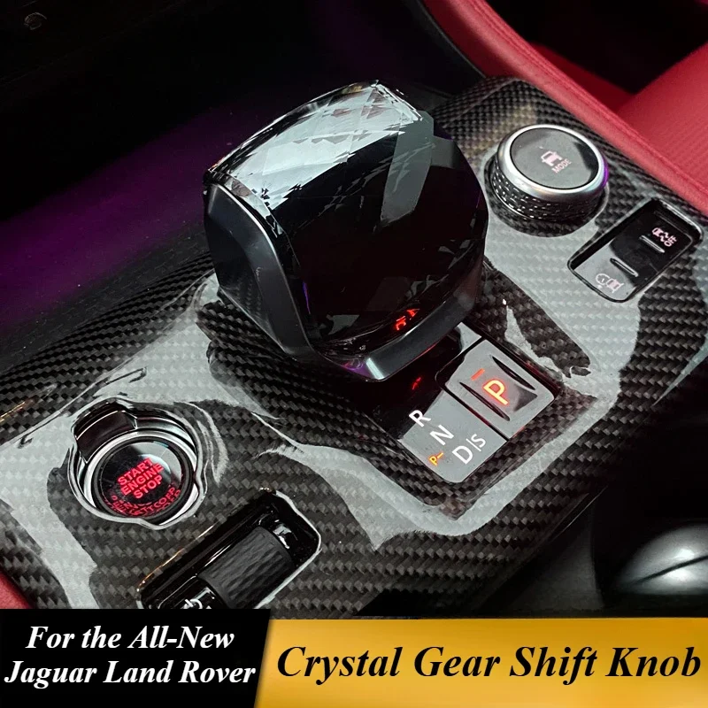 For Jaguar Land Rover crystal gear lever modification EF-PACE Discovery 5 Range Rover Star Pulse Executive Crystal Gear Head