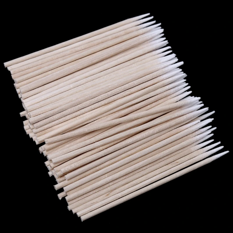 100 Pcs Portable Charge Port Earphone Hole Cleaning Cotton Swab Stick Tools for phone for Huawei Multifunctional