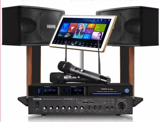 Karaoke Machine Singing Machine Touchscreen Karaoke All-In-One System 19 Inch 4TB International Version for KTV and Family Use
