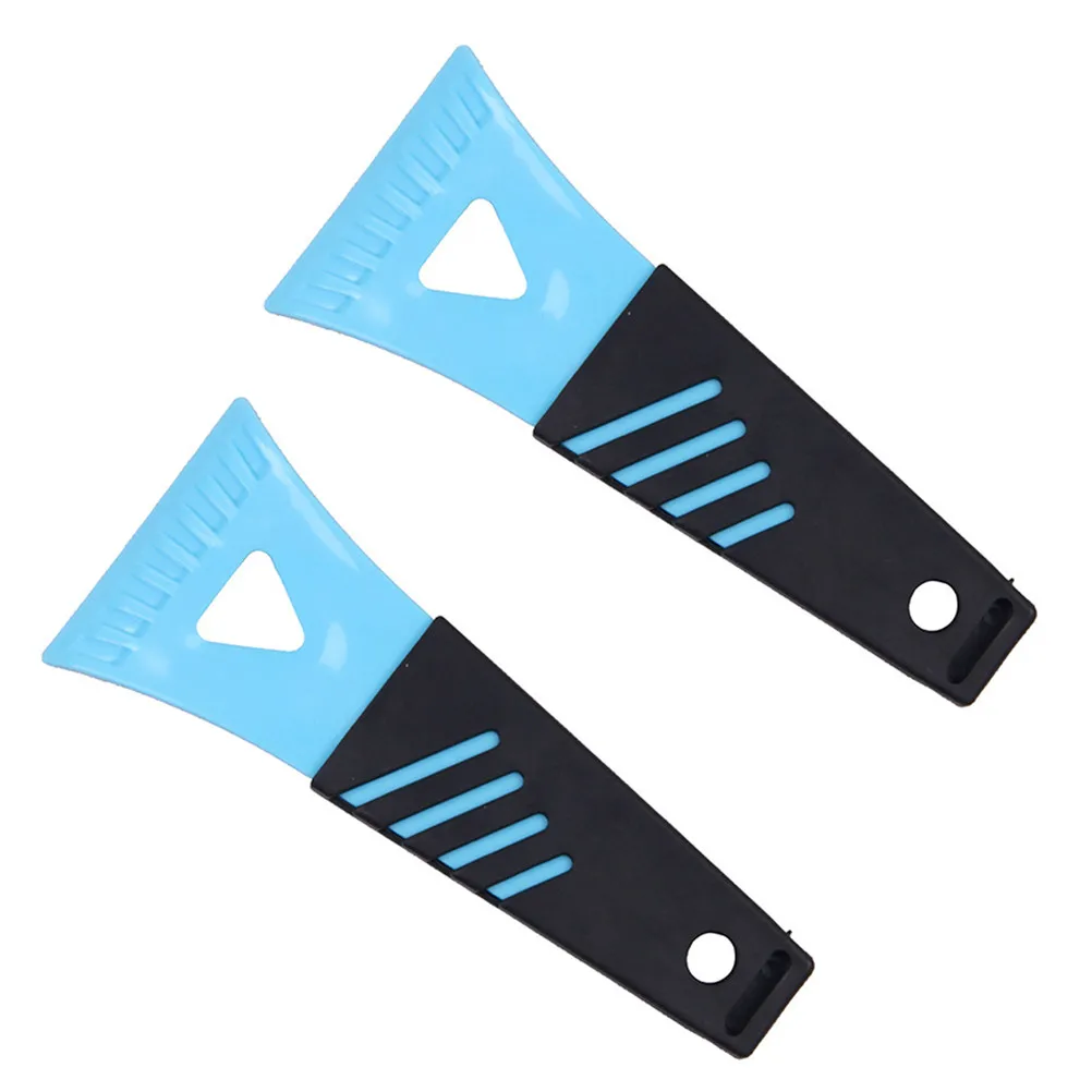 2Pcs Plastic Snow Shovel & Ice Scraper for Car Windshield, Multi-Functional Snow Removal and Frost Clearing Tool
