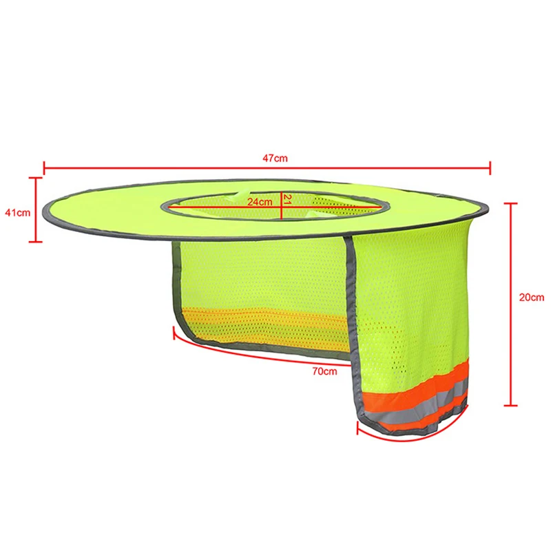 Imagem -06 - Vis-capacetes Protetores Ambientes Externos Segurança e Proteção do Pescoço para Construção Capacetes Protetores de Verão hi