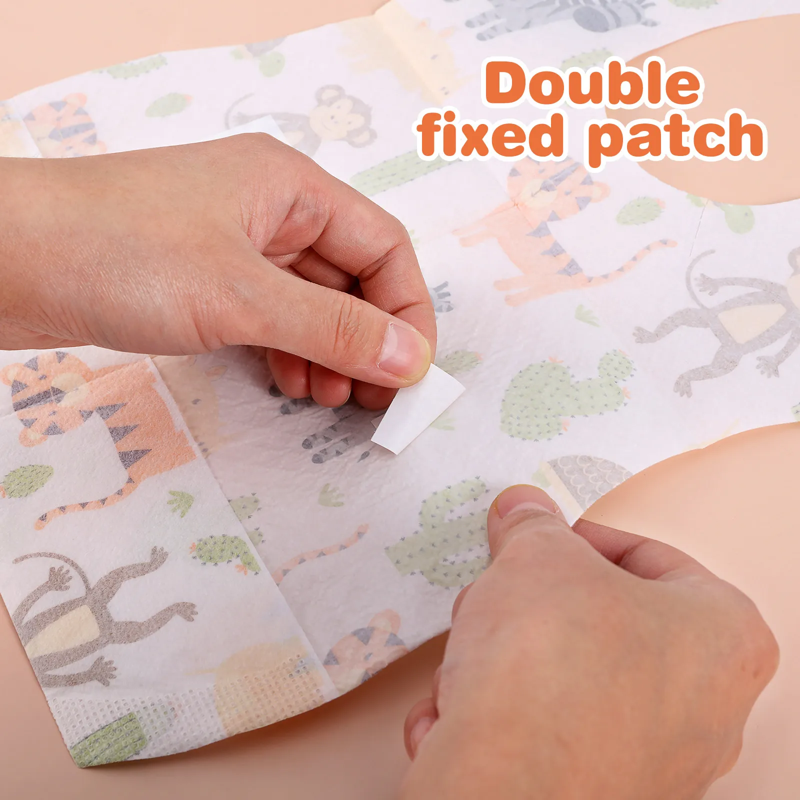 

20pcs Disposable Waterproof Baby Bibs Cute Patterns Drooling Keeper Comfortable Skin Friendly Baby Accessories