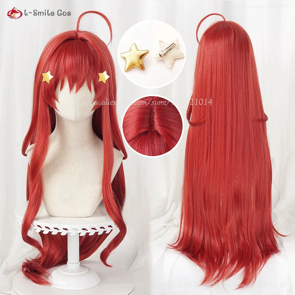

Anime Nakano Itsuki Cosplay Wig Red 80cm Long Wigs For Women Costumes Anime Cosplay Wigs Heat Resistant Synthetic Hair + Wig Cap