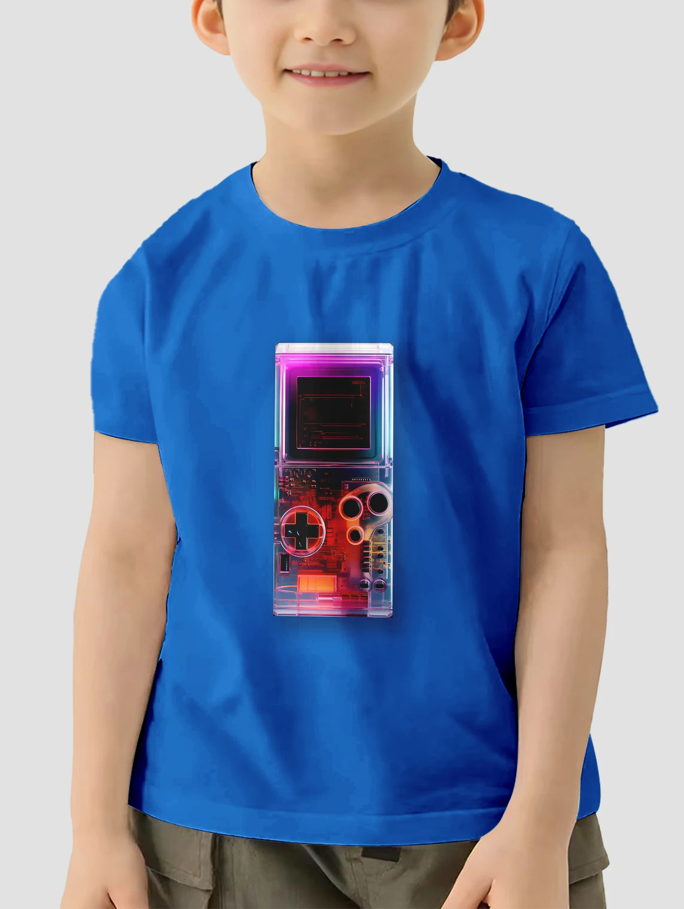 

Game Console Top Clothes for Children Clothes Child Boy Child T Shirt Boys Wear Children's Boy's Clothing Short Sleeve Tops Kids