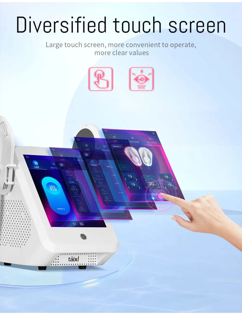 

Myoslim6500W EMS RF машина для коррекции фигуры сжигает жир для похудения и похудения бедер, стимуляция мышц живота, формирование мышц