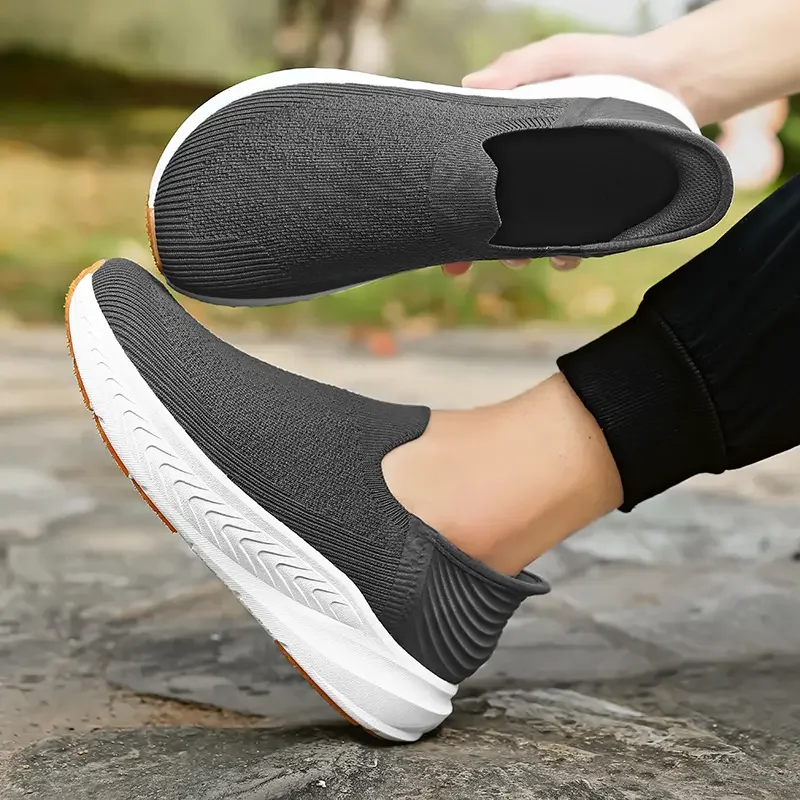 Herren-Slipper Barfußschuhe Übergröße Breiter Zehenbereich Zero Drop Rutschfeste Wanderschuhe Atmungsaktive Outdoor-Laufschuhe – Detail 10