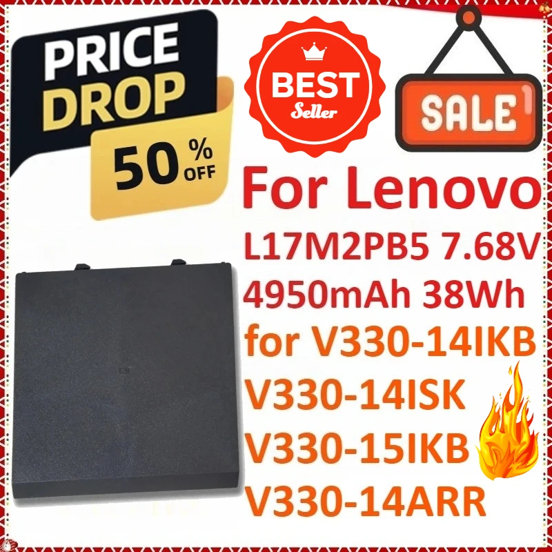 

New L17M2PB5 7.68V 4950mAh 38Wh DVD Ultrabay Battery For Lenovo V330-14IKB V330-14ISK V330-15IKB V330-14ARR