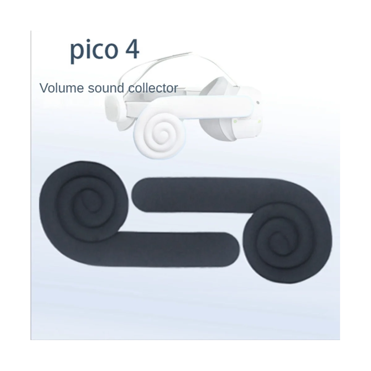 Solution sonore améliorant l'oreille pour casque Pico 4 VR, effet sonore amélioré, accessoires d'oreille, blanc