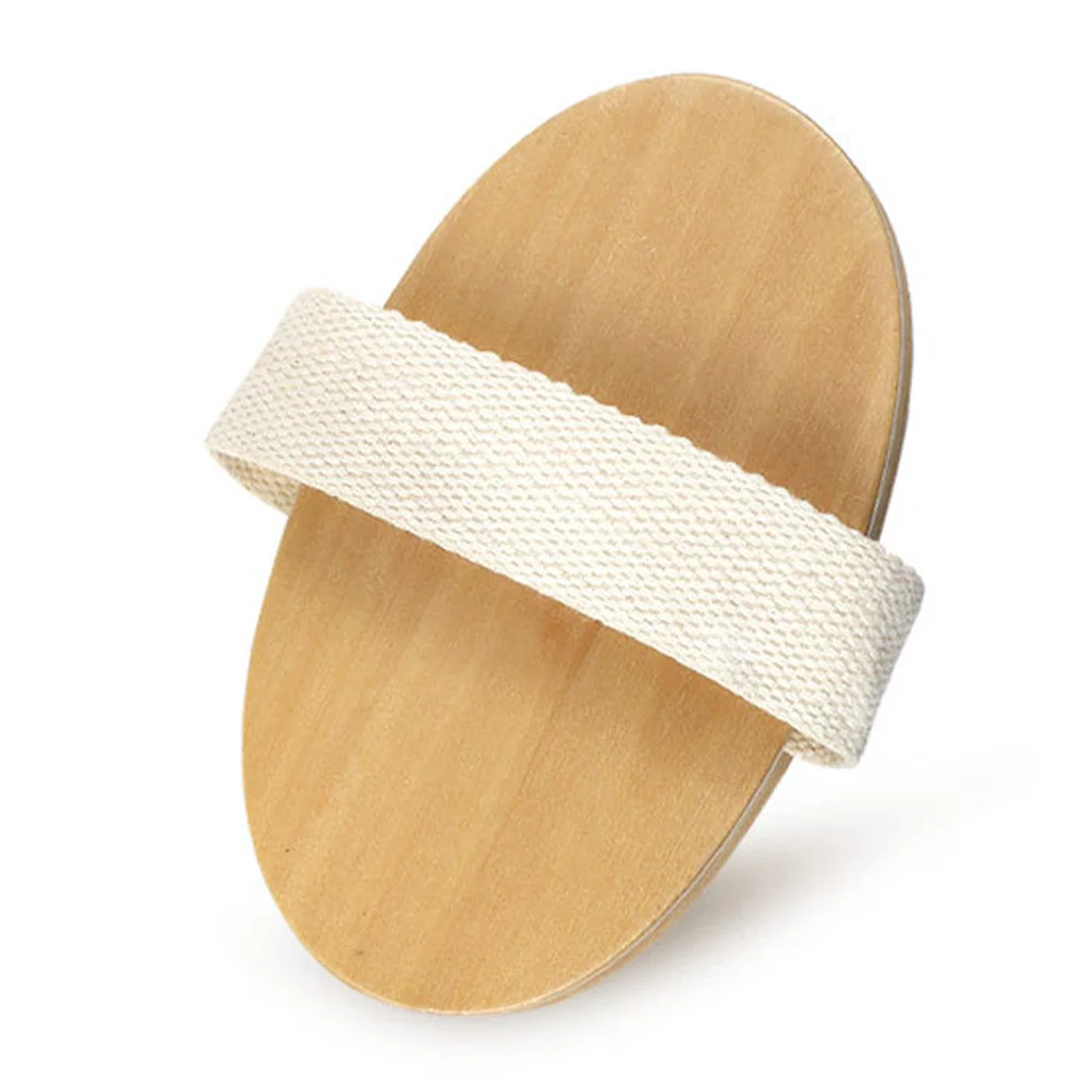 

Wooden Spa Massager Handheld Cushion Body Brush for Women Soft Bristle Skin Exfoliation Lymphatic Circulation Body Care Bath