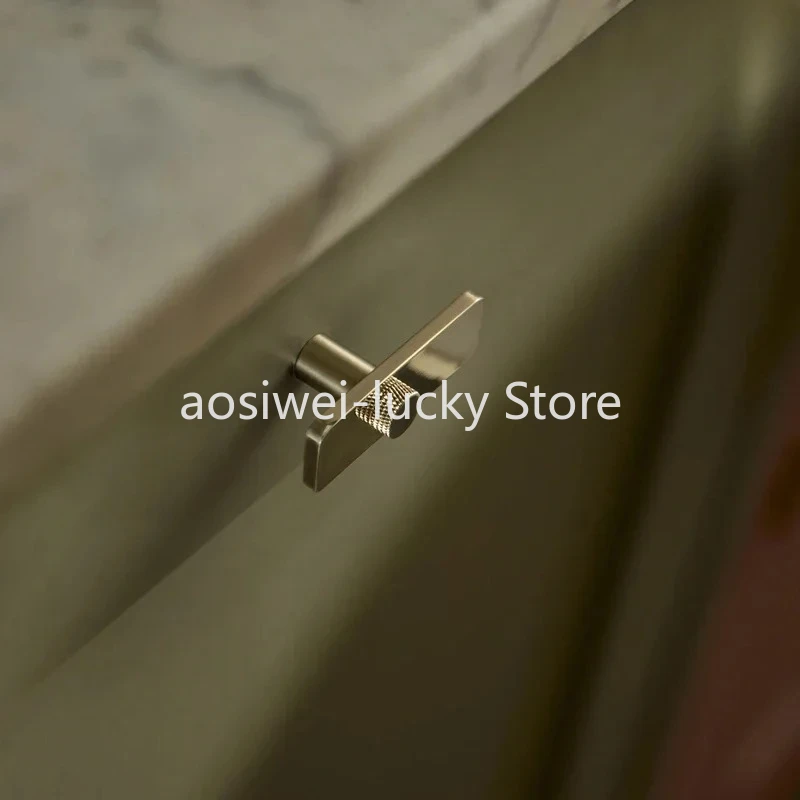 

Elegant Brass Door Handle Glossy Copper Cabinet Handle Drawer Knob and Pulls for Home Specular Furniture Handles Kitchen Handle