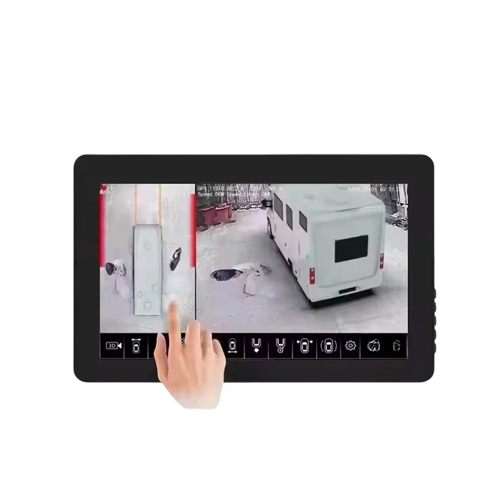 360 Degree Bird's-Eye View System Reverse  for Backhoe Excavator Grader Wheel Loader Crane Truck Bus Support  Tracking