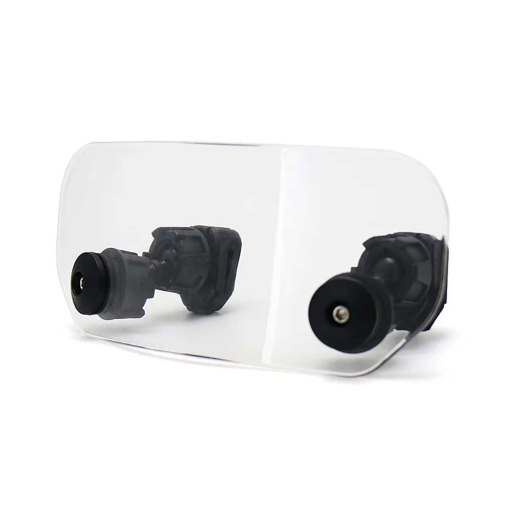 

Suitable for all motorcycle windshield extensions Adjustable clip on windshield baffle Universal