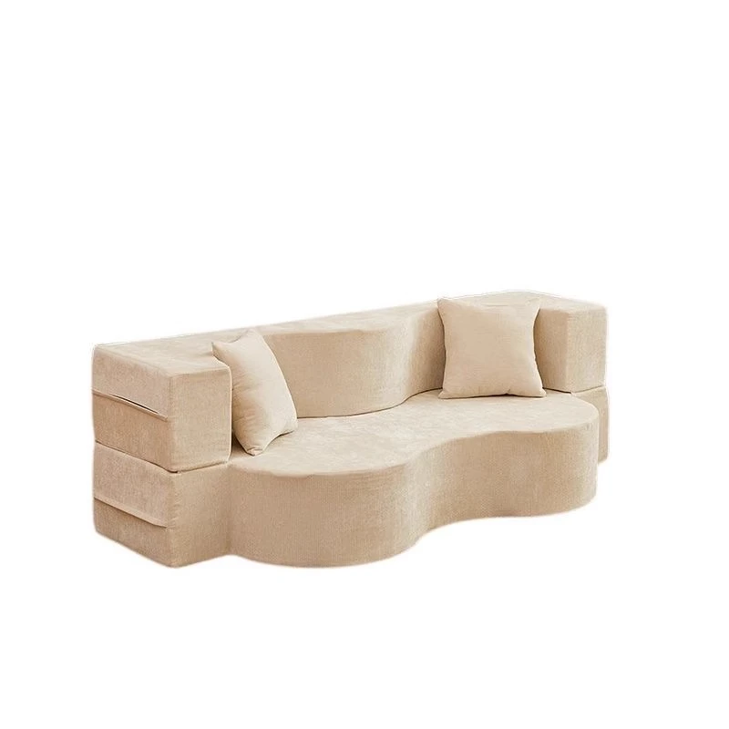 

Compressed fabric module, sofa small apartment, apartment living room retro dismantling, washing and folding