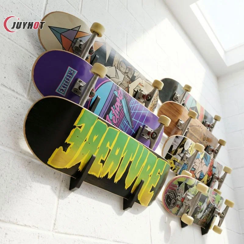2Pcs Wall-mounted Skateboard Storage Rack Features A Simple And Portable Design, Suitable For Indoor Storage