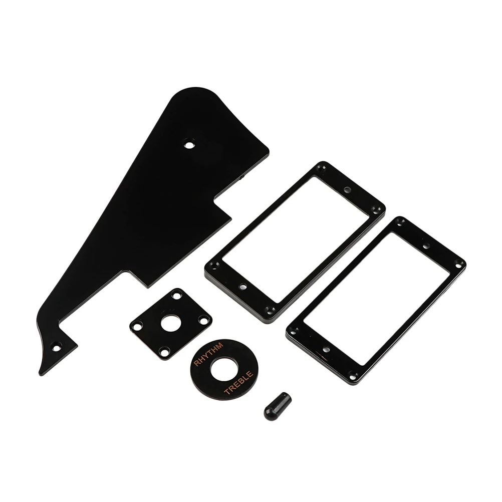 

Black Plastic Cover Plate Guitars Lightweight Durable Acoustic Electric Guitar Pickguard Protector LP110