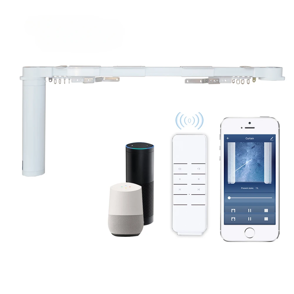لتقوم بها بنفسك Tuya الذكية اللاسلكية ستارة مزودة بمحركات عدة واي فاي اليكسا التحكم محرك كهربائي الستار فتاحة