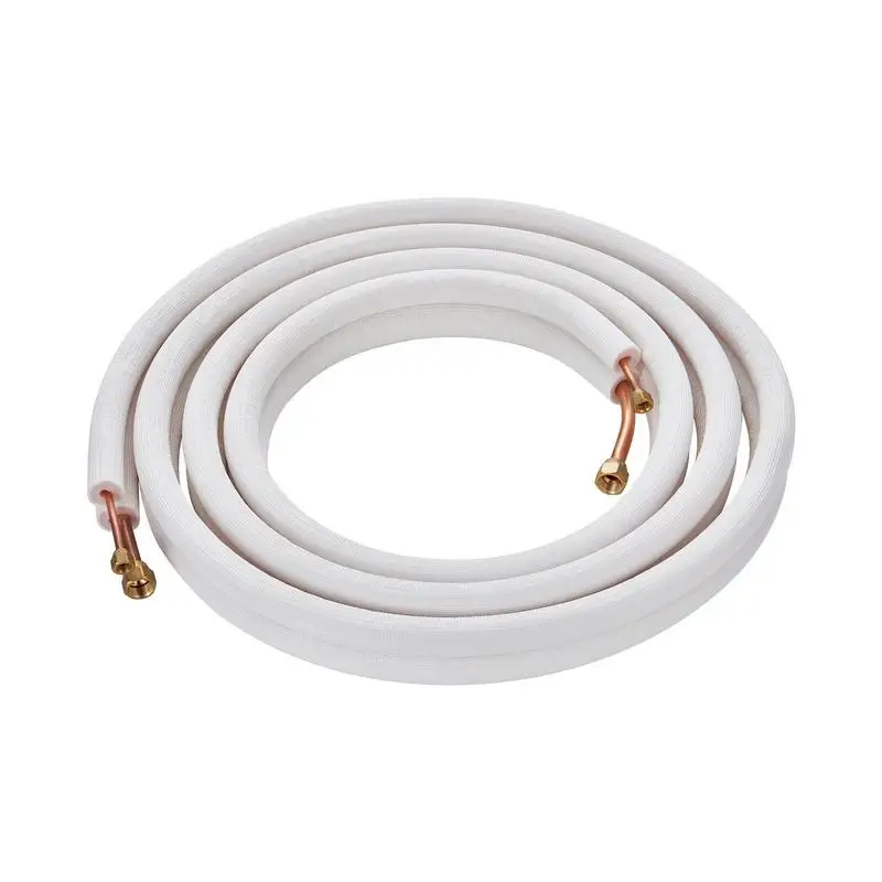 

Mini Split Copper Pipe Kit 16FT 1/4" & 1/2" OD For Residential HVAC, Commercial Cooling, Heat Pump Installation, Triple-Layer Insulation Tubing 18ft Connection Cable Multi-Piece Accessories Pack